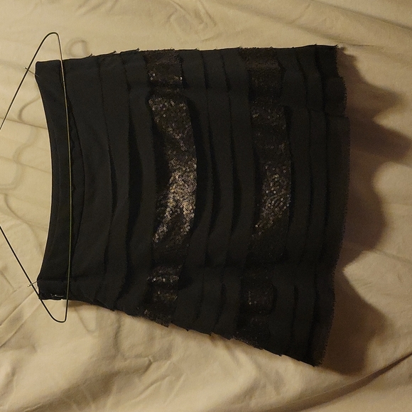 BCBGeneration Sequin and Chiffon Skirt 4 - Picture 2 of 2